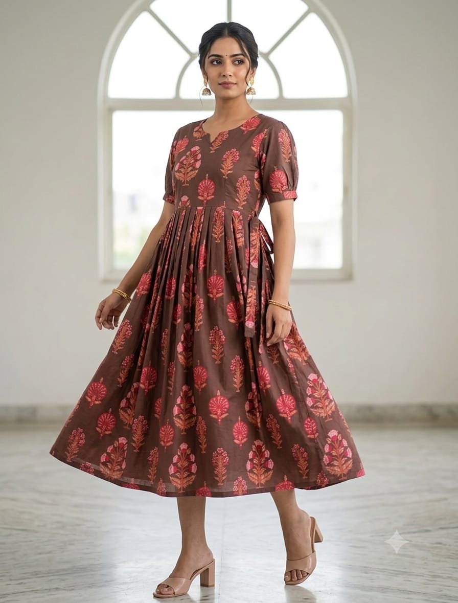 NON FEEDING KURTI -BROWN