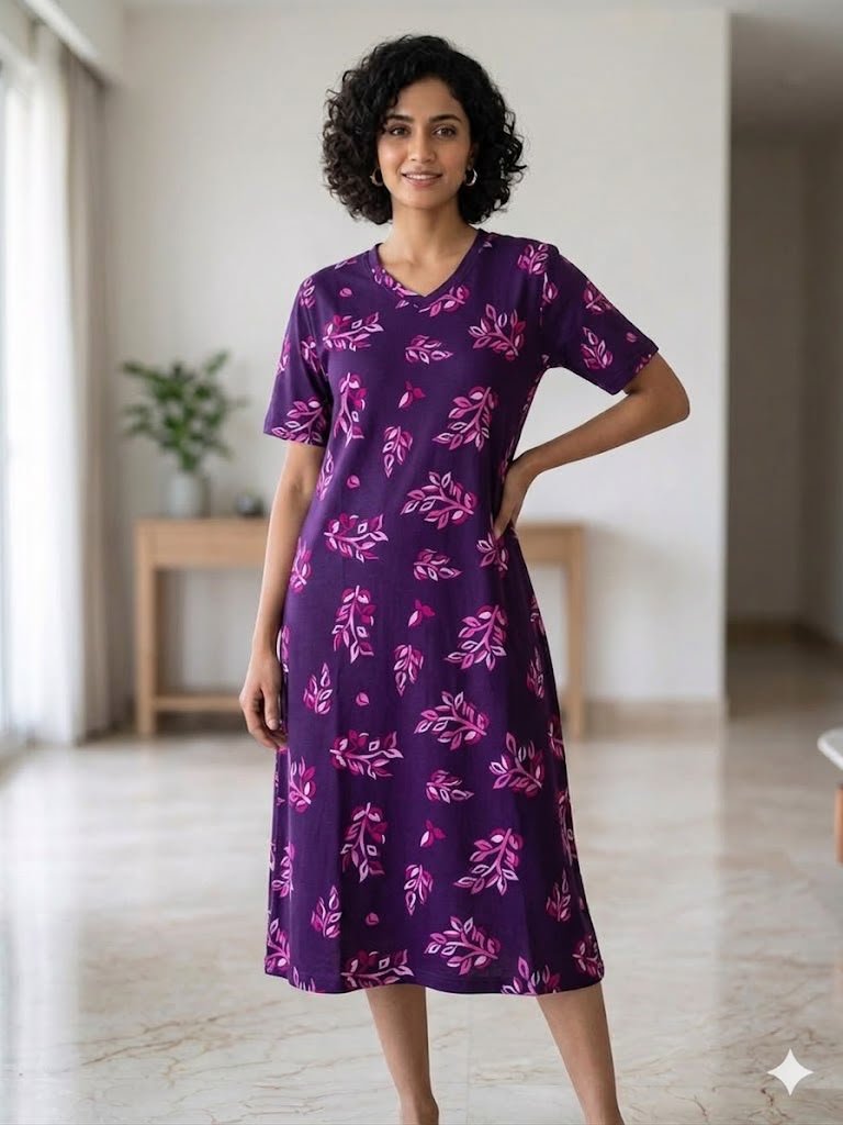 LONG POLO-PURPLE