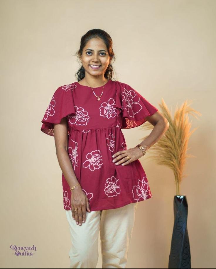 Peplum-Kurthi-Brown