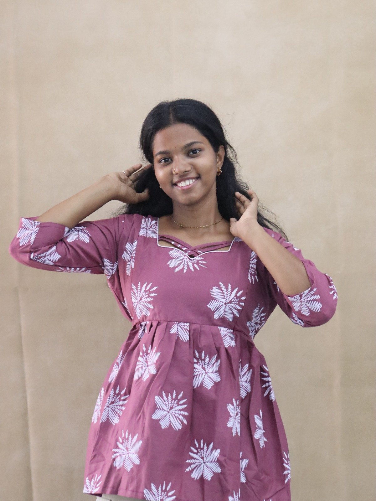 Feeding Peplum Top