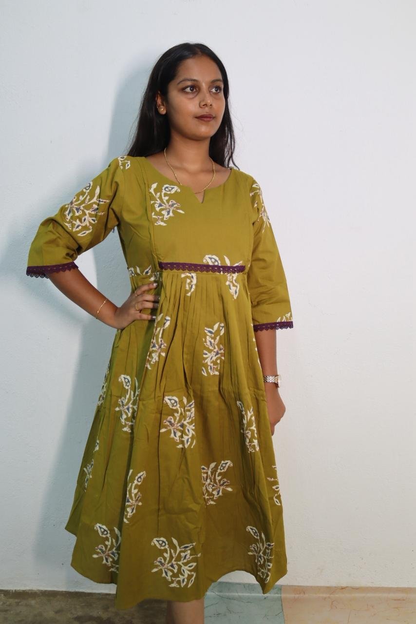 Feeding Kurti-Green