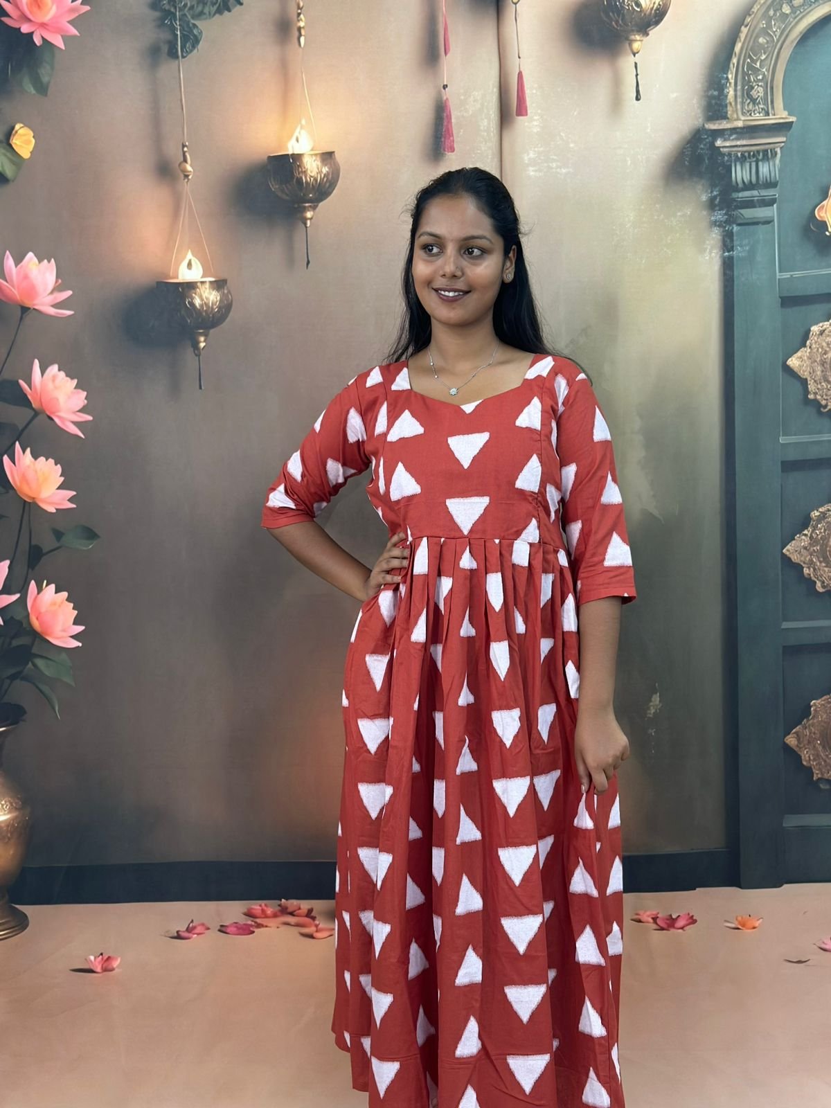 Feeding Kurti-Coral Colour