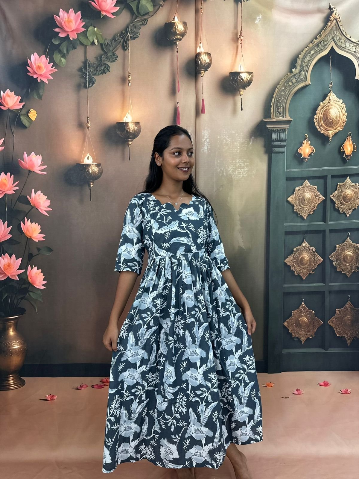 Feeding Kurti-Grey Colour