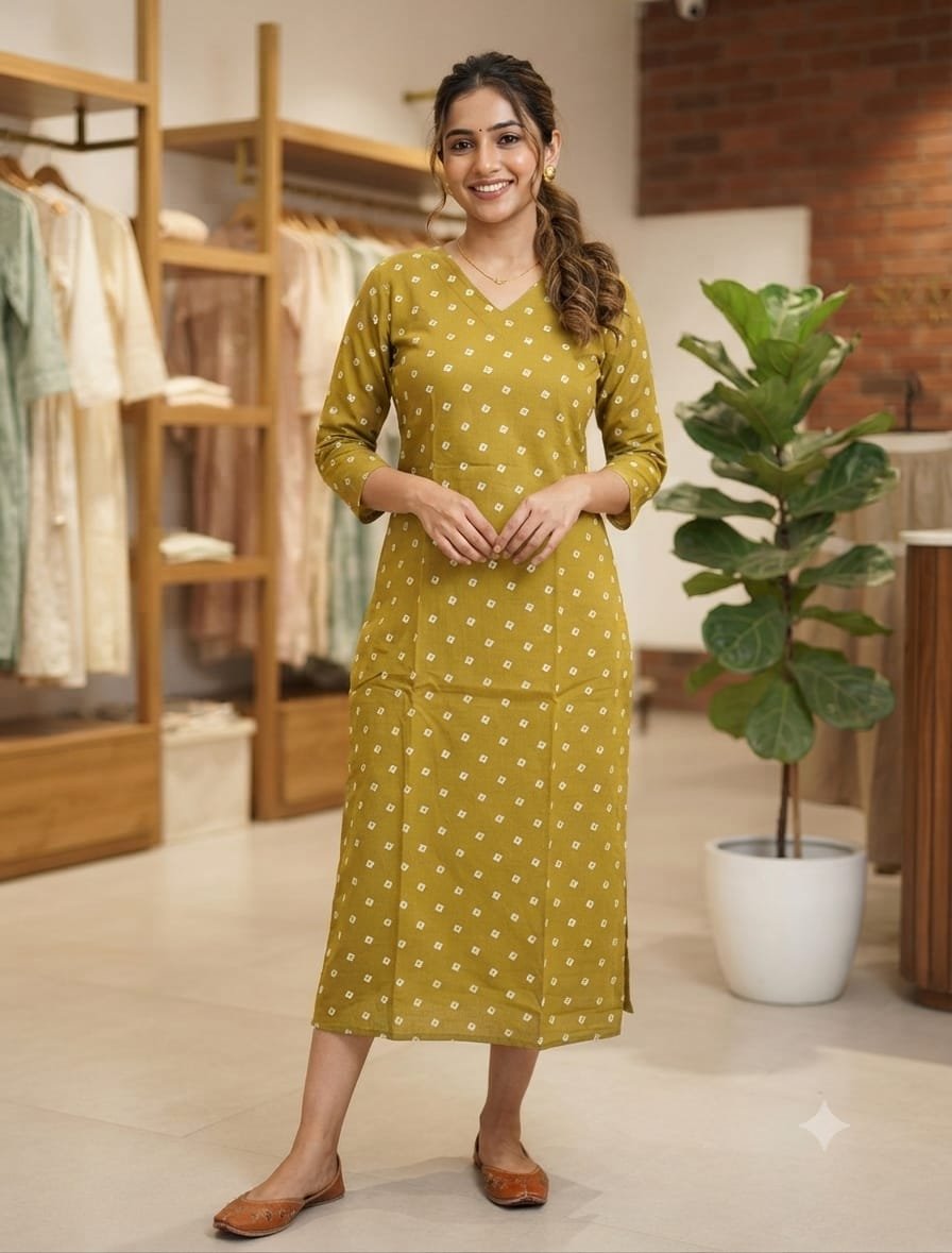 NF TOP - Green with White dots