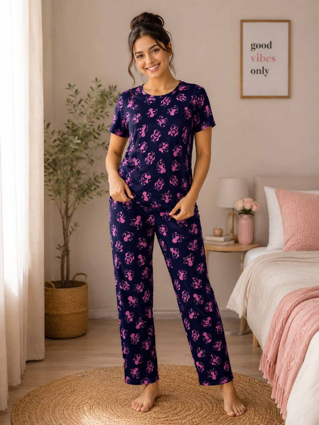 T-Shirt & Pant - Navy Blue