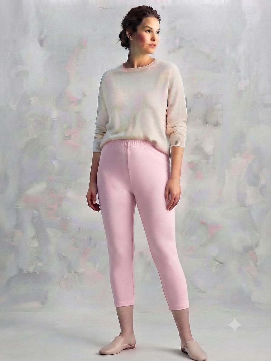 Calf Length Pant-Pink