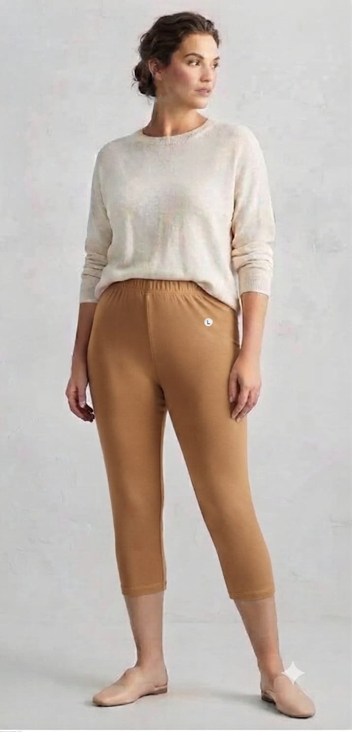 Calf Length Pant - Brown