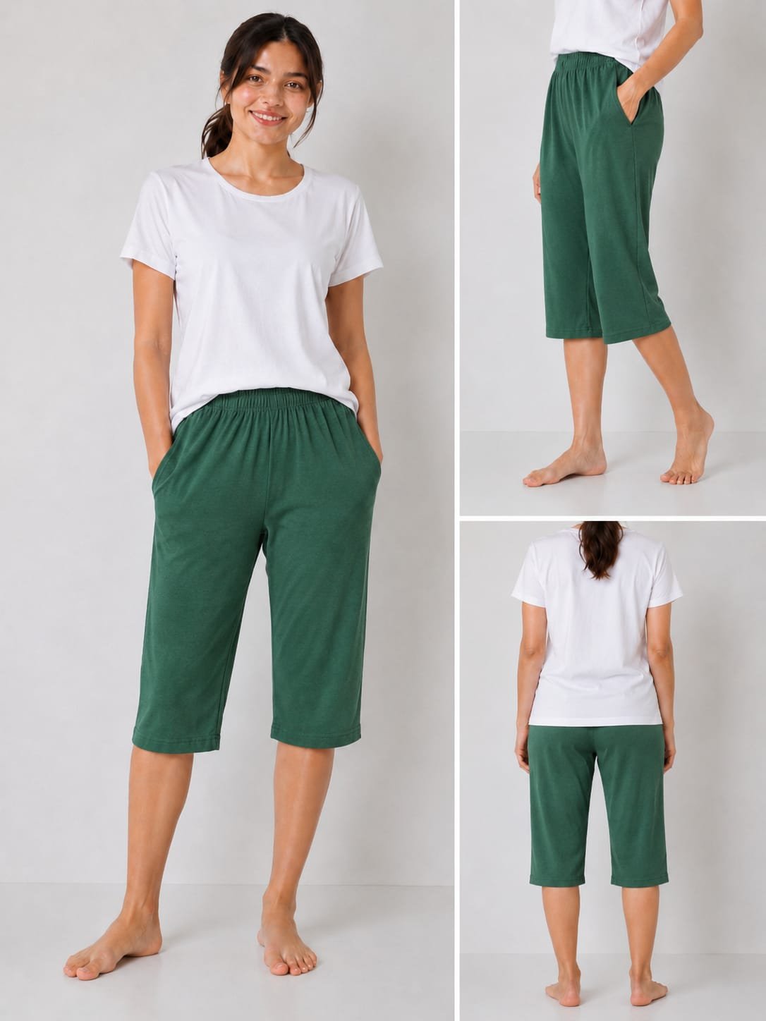 Knee Pant - Dark Green
